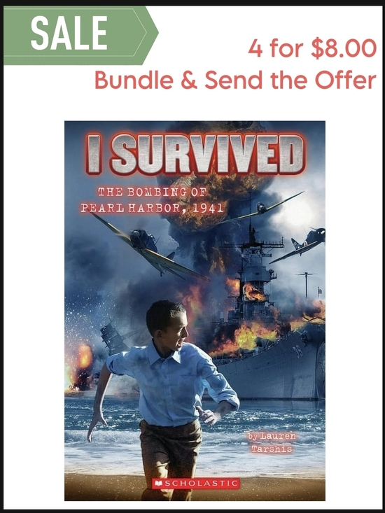Scholastic Other - Scholastic I Survived: Wartime Naval Attack Cover — Blue and Orange